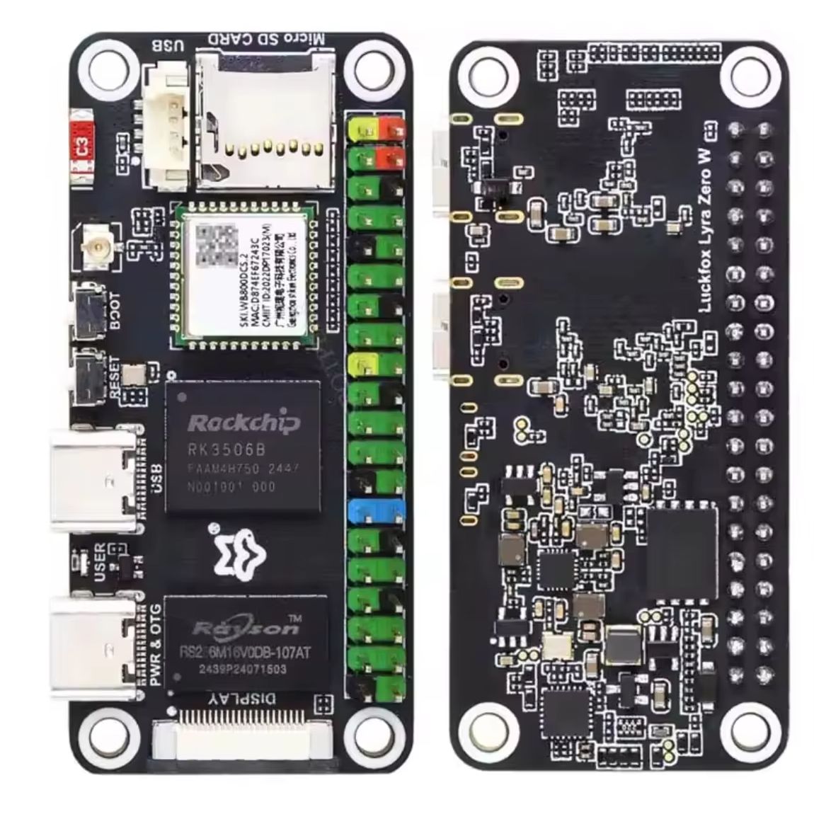 Pi Zero - Плата Luckfox Lyra Zero W RK3506B