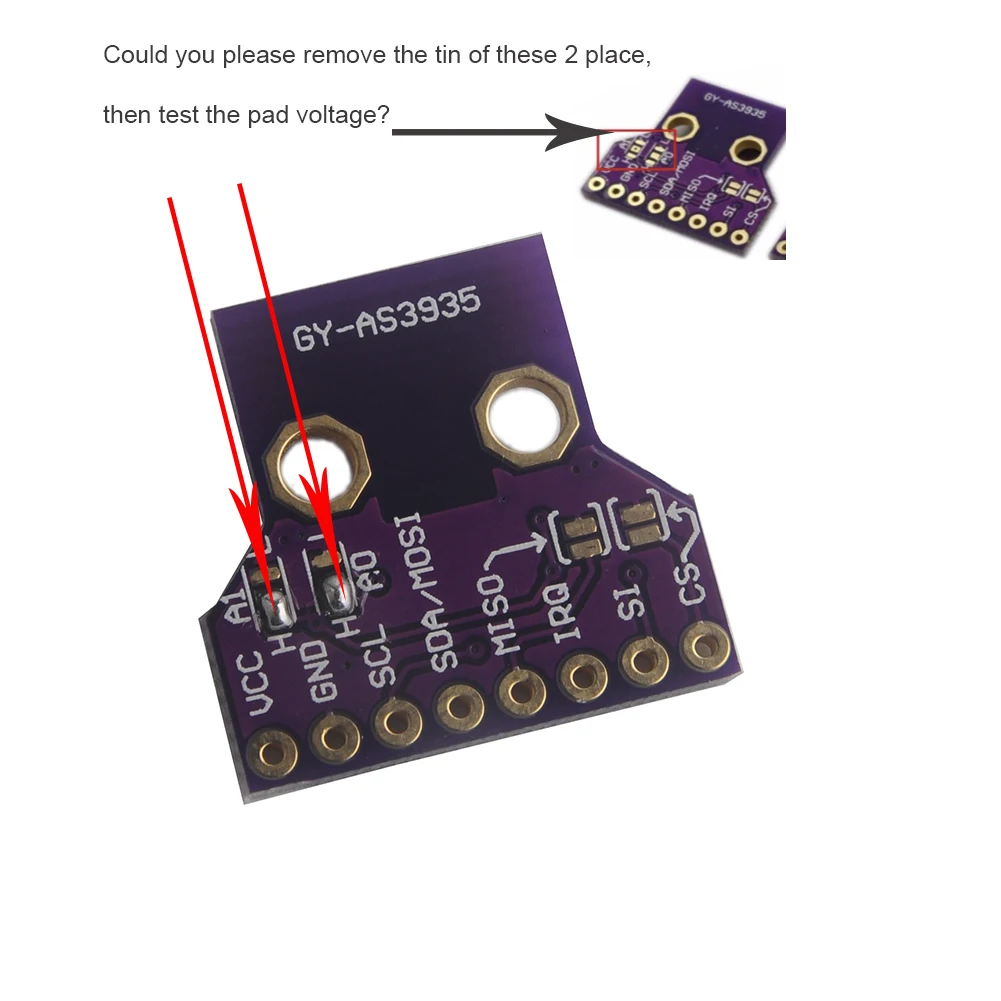 Arduino Kit - Модуль датчика обнаружения молний GY-AS3935, цифровая