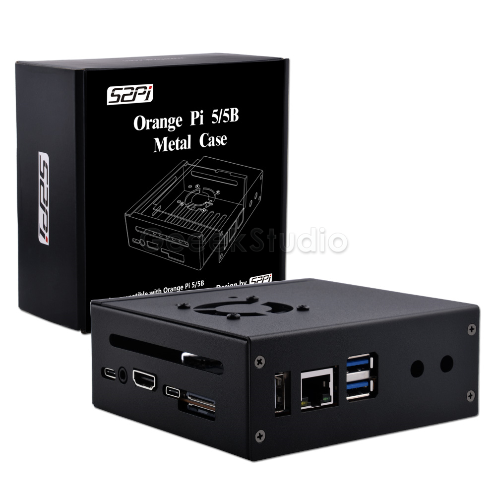Pi 5 Case - Металлический защитный чехол Orange Pi 5/5B,
