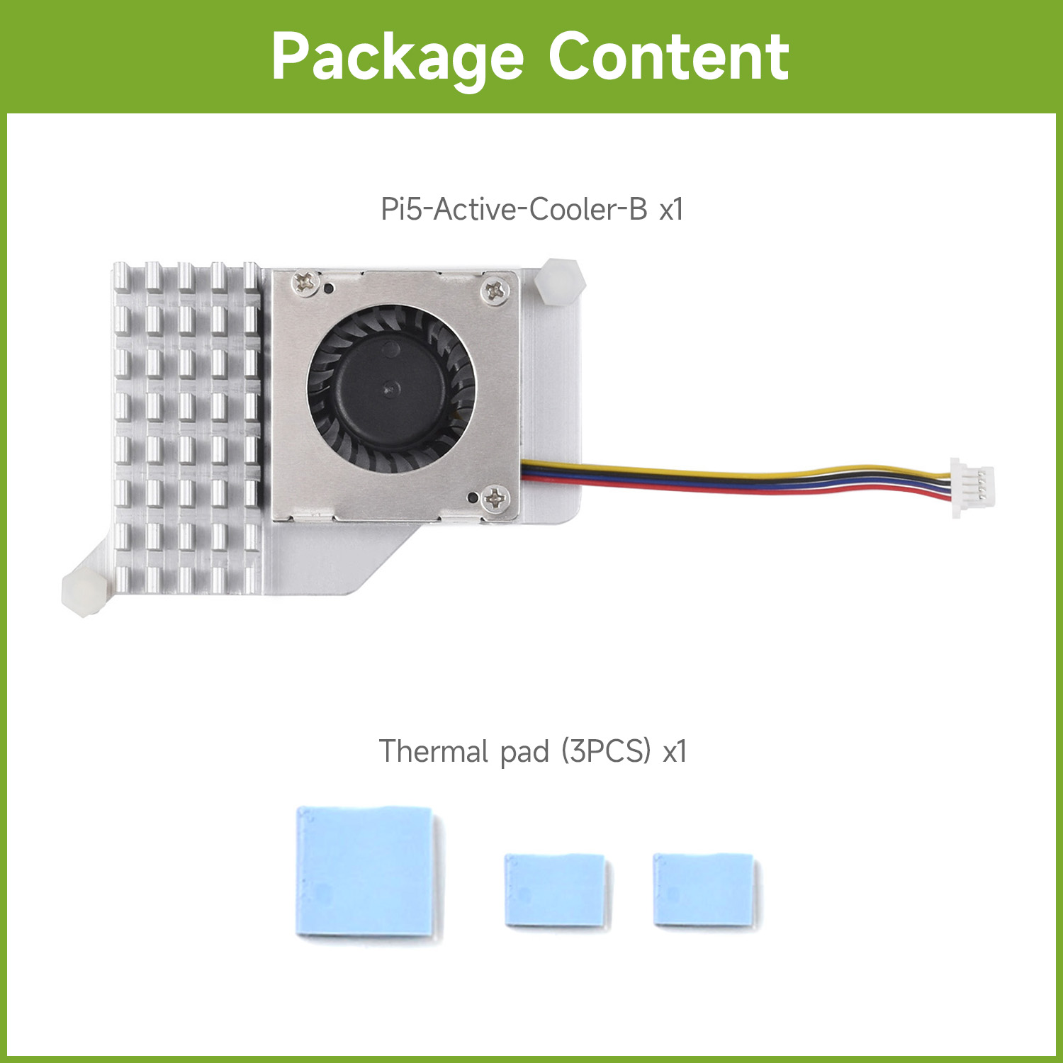 Pi Cooler - Waveshare Active Cooler (B) для Raspberry