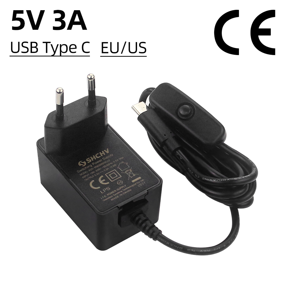 Raspberry Pi 5 В 3 А Блок пита – обзор и цена Pi Power Supply