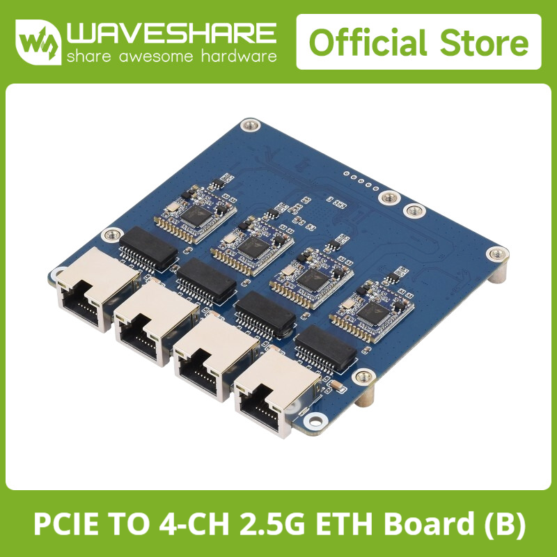 Плата Waveshare PCIe TO 4-Ch G – обзор и цена Raspberry Pi 4