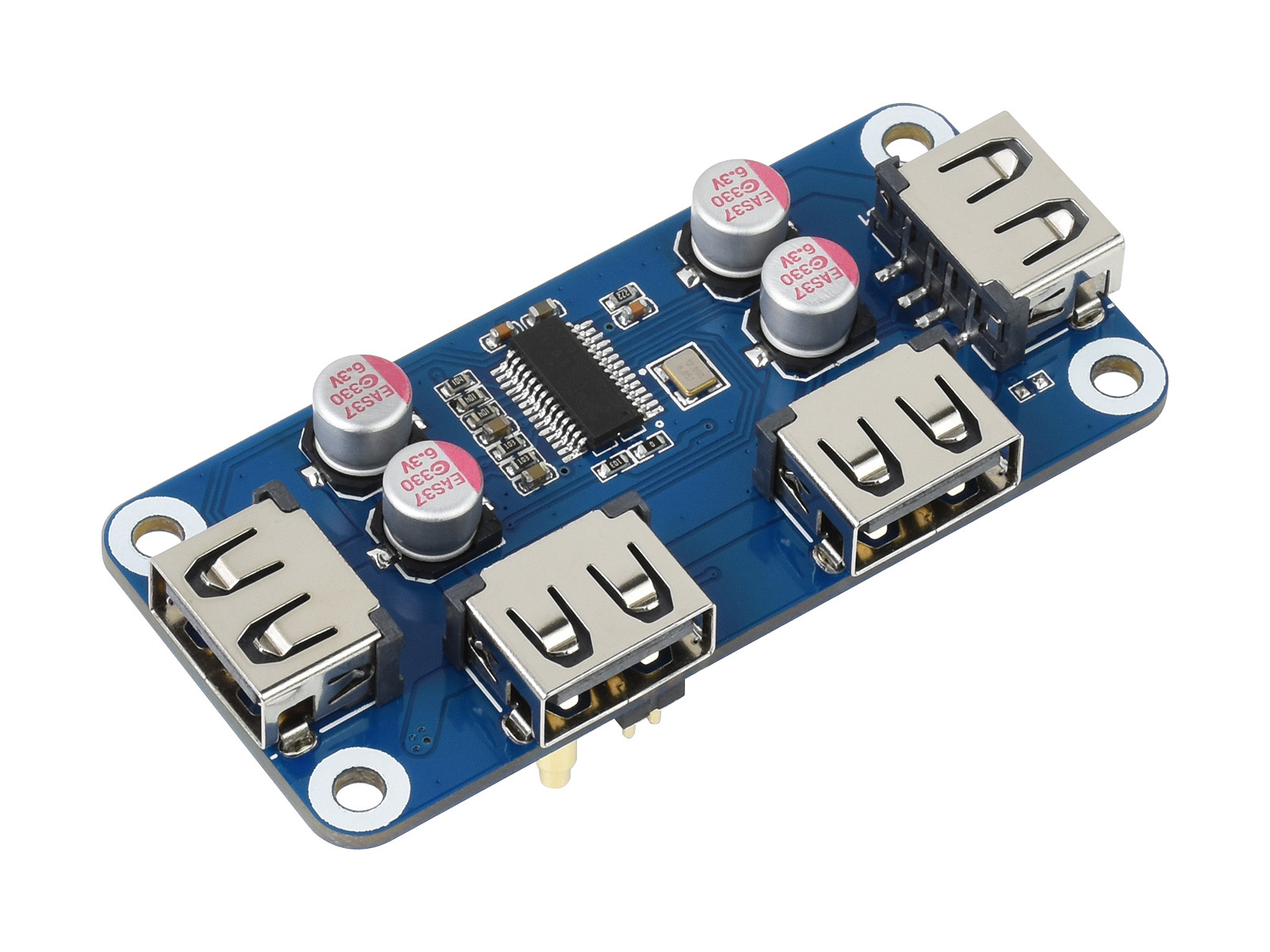USB-концентратор Waveshare HAT – обзор и цена Raspberry Pi 4