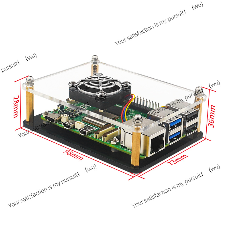 Прозрачный акриловый корпус дл – обзор и цена Pi 5 Case
